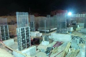 BOFU plastic formwork system for column in Saudi Arabia.