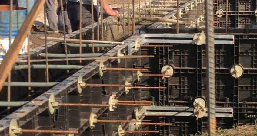 BOFU plastic formwork in Kazakhstan for T-wall