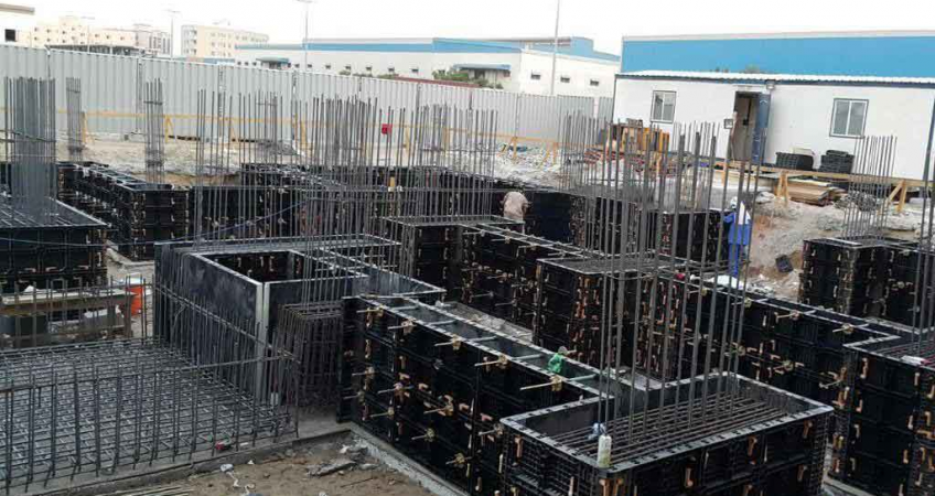 BOFU plastic concrete formwork for construction