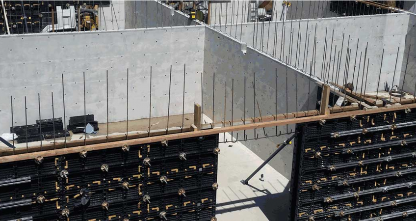 BOFU plastic modular formwork for cross wall